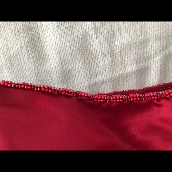 Strapless red bustier size 12 - Picture 4 of 6